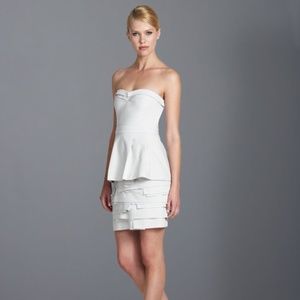 BCBG white dress, size 4US never worn